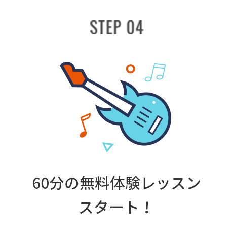 STEP04 60分の無料体験レッスンスタート！